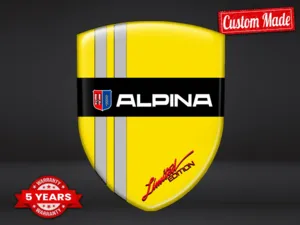 Alpina Silikonembleme Auto Professionell Anpassbar Robust